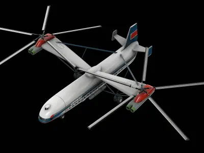 Mil V-12 Helicopter  purchase 3D model