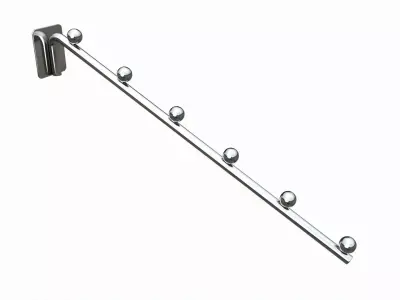 Store pegboard 6 ball waterfall faceout hook 3D model