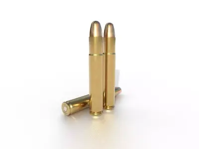 1075 x 68mm Mauser Ammo Low-poly 3D model
