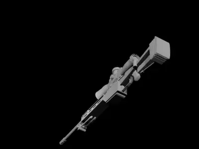 Sniper rifle Free 3D model purchase