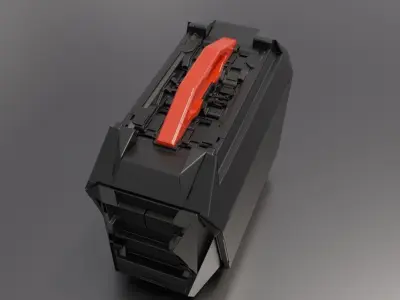 Sci-Fi Storage Crate High-poly 3D model