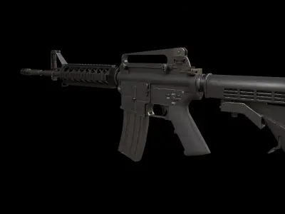 M4 Carbine GameReady model Low-poly 3D model