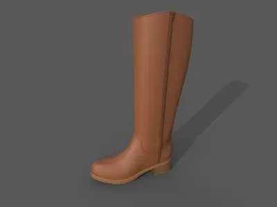 Boots 2 types Free low-poly 3D model