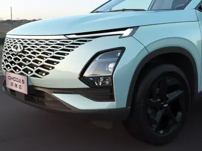 2023 CHERY OMODA 5 with lowpoly interior Low-poly 3D model