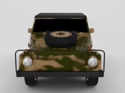 VW Type 181 Army 3D model
