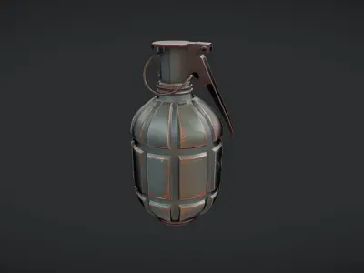 Military hand grenade 3D model