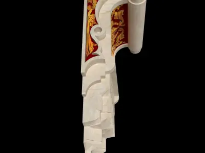 Decorative Gypsum Bracket 3D model