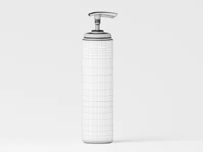 Cosmetic Green Pump Bottle 3D Model Low-poly 3D model