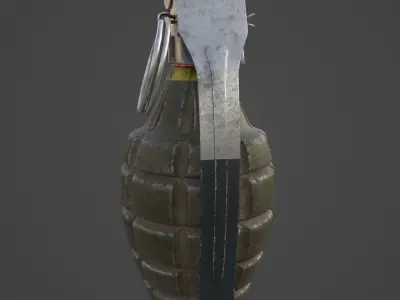 Grenade MK2 - Gameready Asset Low-poly 3D model