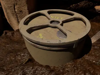US WW2 M4 Anti-Tank Mine 3D model