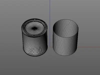 Quart paint can with lid  3D model