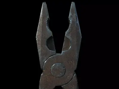 Pliers Low-poly 3D model shop