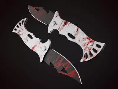 Knife 3 I Low-poly 3D model