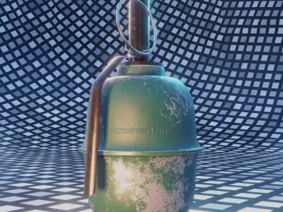 Tactical Grenade RGD-5 PBR Low-Poly Game-Ready 3D model Low-poly 3D model