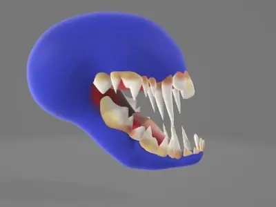 Monster head Free 3D model