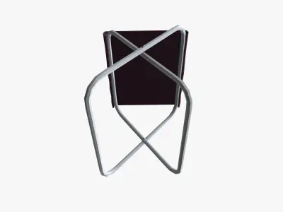 Cartoon CampChair Low-poly 3D model
