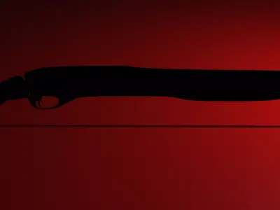 Shotgun badge Free low-poly 3D model