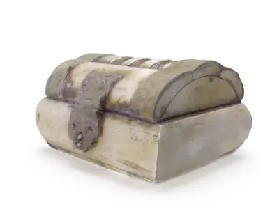 Mini Chest 03 - Low and High Poly versions Low-poly 3D model