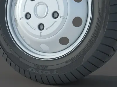 wheel Rim Tire 9 3D model