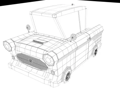 cartoon car 3d model 3D model