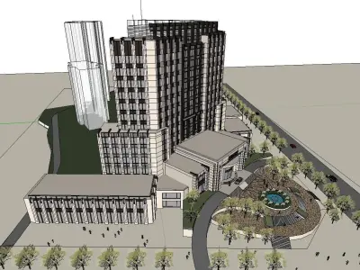 vacation spot-Resort-Fashion Leisure Hotel-0132 3D model