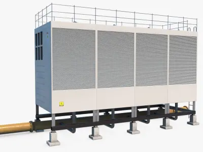 Air Conditioner 06 Low-poly 3D model