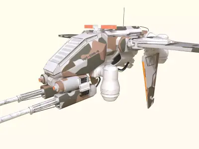 Drone - Police Model Low-poly 3D model