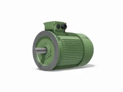 225M B5 2 Pole IEC electric motor - 3D CAD model 3D model