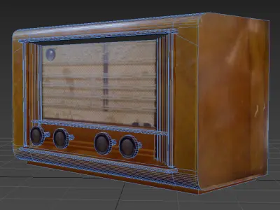 Old Radio 3D model