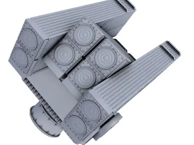 Mk-16 Launching System Naval Gun 3D model