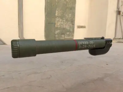 Type DFR-89 35mm Individual Incendiary  Launcher Low-poly 3D model