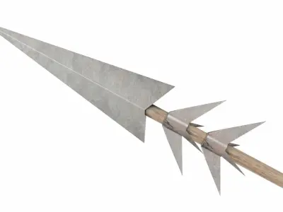 Harpoon Low-poly 3D model