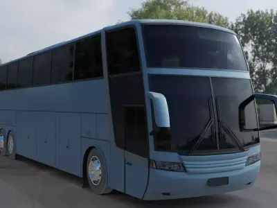 Busscar Jum Buss 400p Low-poly 3D model