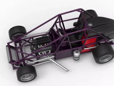 Experimental Pavement Silver Crown Car Base V2 Scale 1 to 25 3D print model