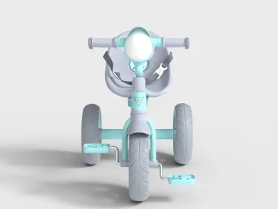 KIDS TRICYCLE Low-poly 3D model