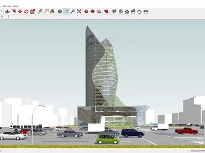 Sketchup Office building G8 3D model