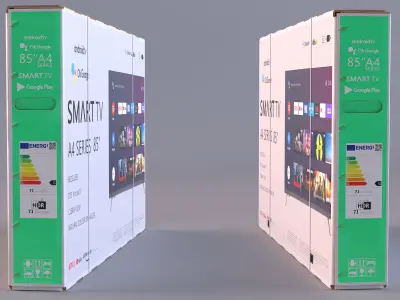 85 Inch Television Shipping Box 3D model