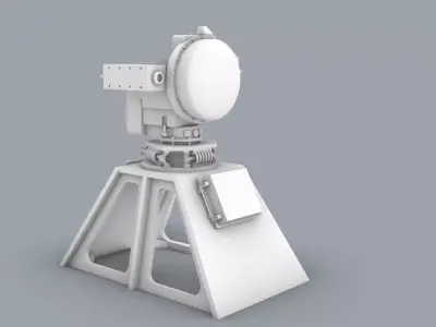 Optronic Director THALES Low-poly 3D model