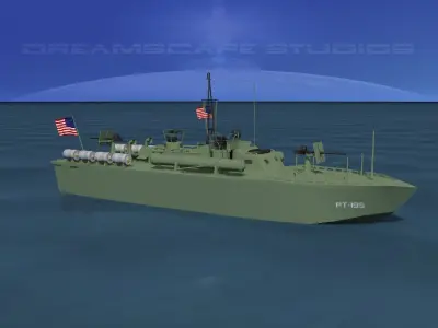 Elco PT Boat PT-195 3D model