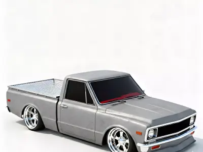 Low-Profile Legend Custom Pickup 3D Model Low-poly 3D model
