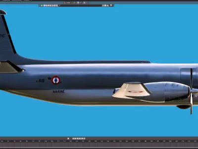 Breguet BR-1150 Atlantic Free 3D model