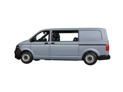 Volkswagen Transporter L2H1 2026 Modern Mid-Size Cargo Van 3D model
