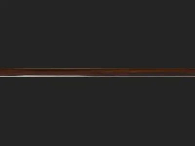 Medival Battle Axe Low-poly 3D model