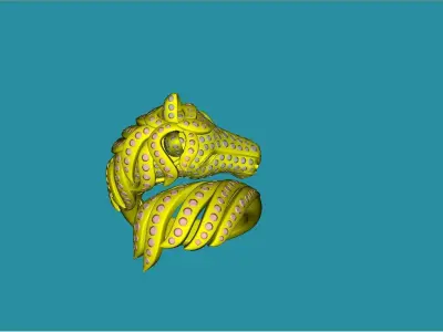 horse snake 3D model