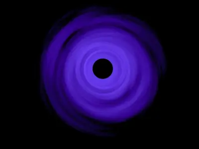Blackhole circle Free low-poly 3D model