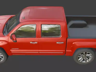 Vintage Rusty Pickup Truck 3D Model 3D model get