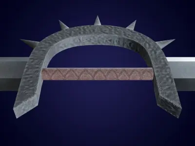 Two-Way Sword Low-poly 3D model
