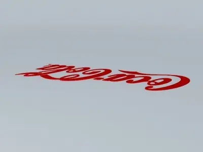 Logo Cocacola Free 3D model