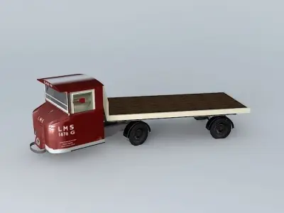 Eco Rail Scammell No 1 Dummy! Old Steam Days Free 3D model