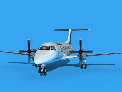 Embraer EMB120 Air France Regional 3D model